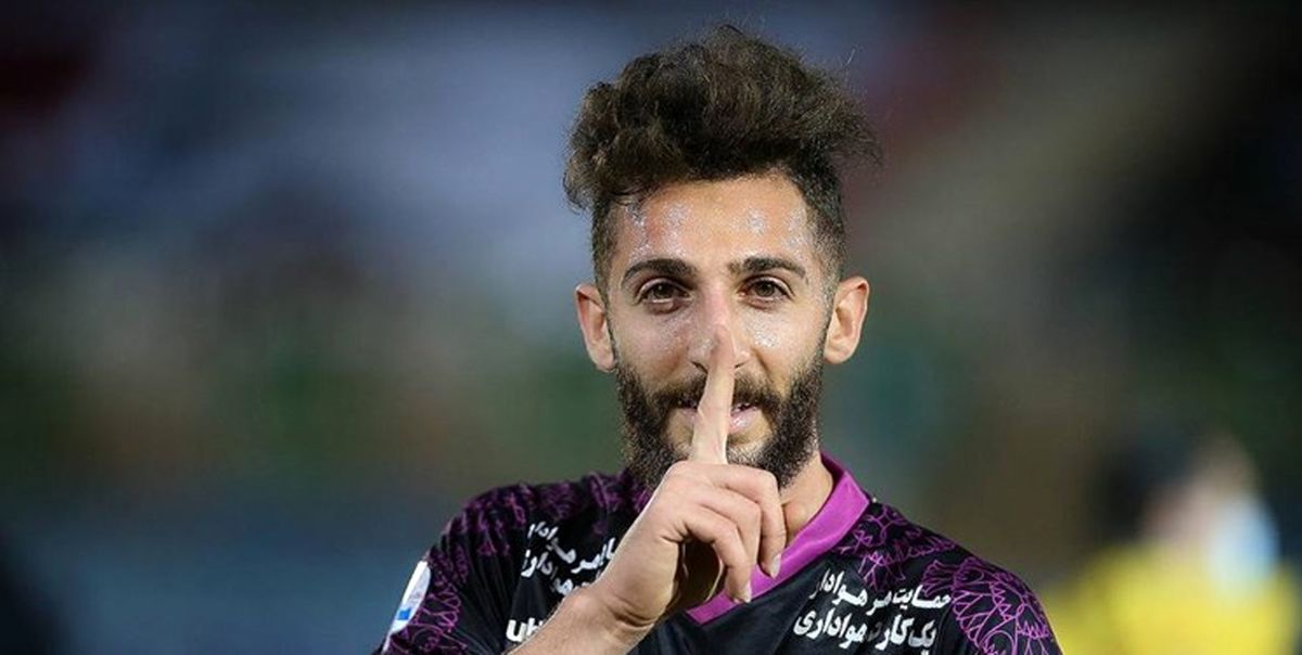 قهر مهدی عبدی در بازی دیشب